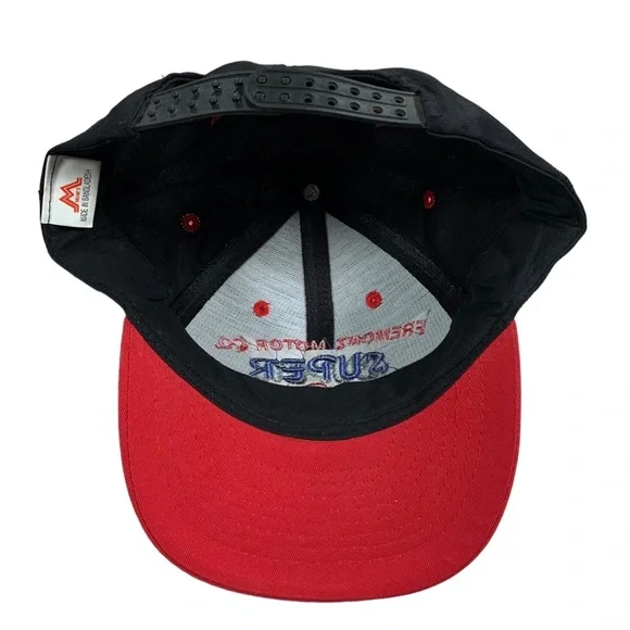 Vintage Ford Freemont Motor Co Super Duty Black & Red Adjustable Snapback Hat - Picture 3 of 4